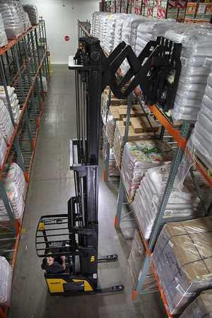 The seated reach truck will help operator not get tired when driving for a long time